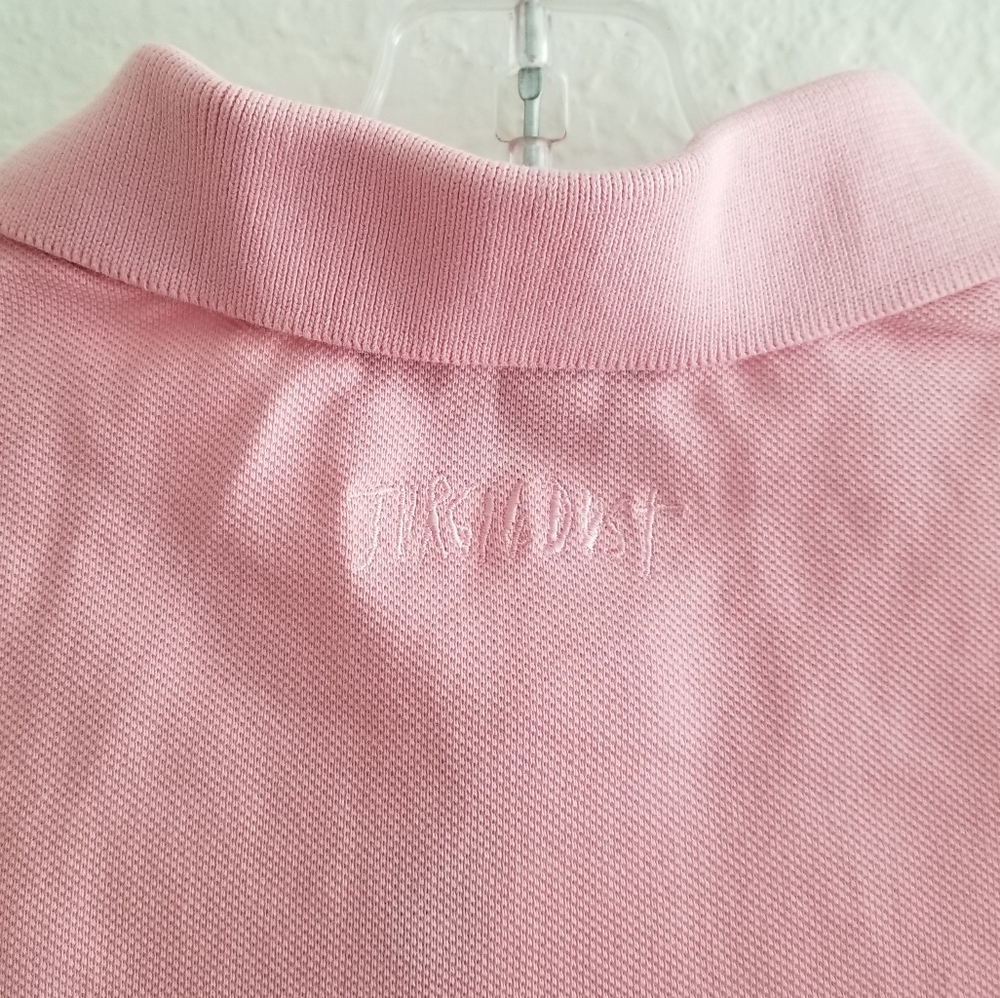 Dust Polo Shirt Cold Shoulders Pink Size Size S Small - Picture 6 of 6
